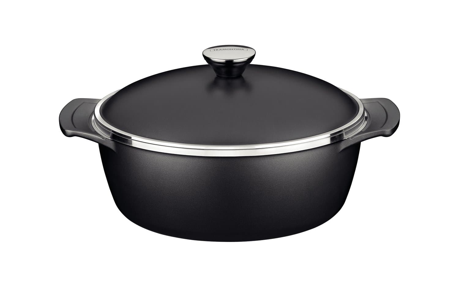Caçarola de Aluminio Lyon Indução Tramontina Preto 24 cm