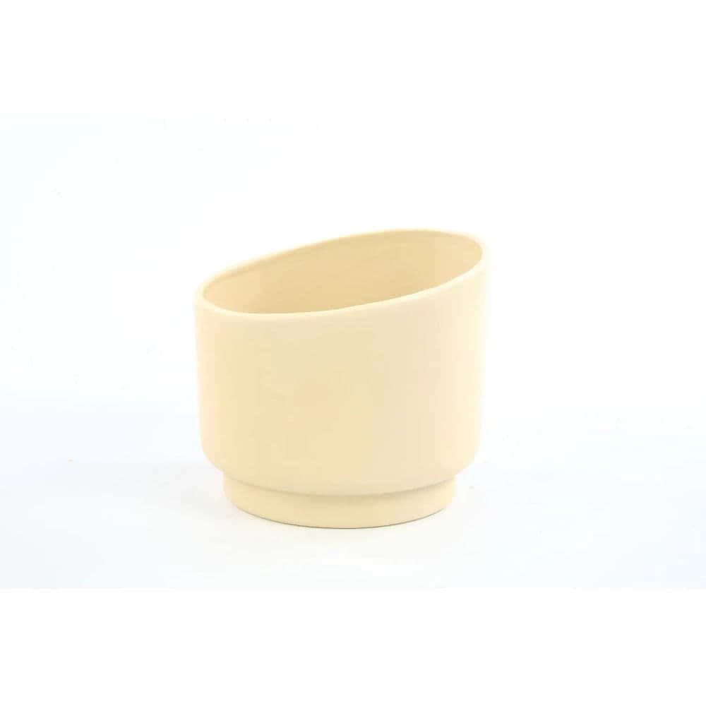 Cachepot de Cerâmica 17x17x15cm Amarelo - Hub.me