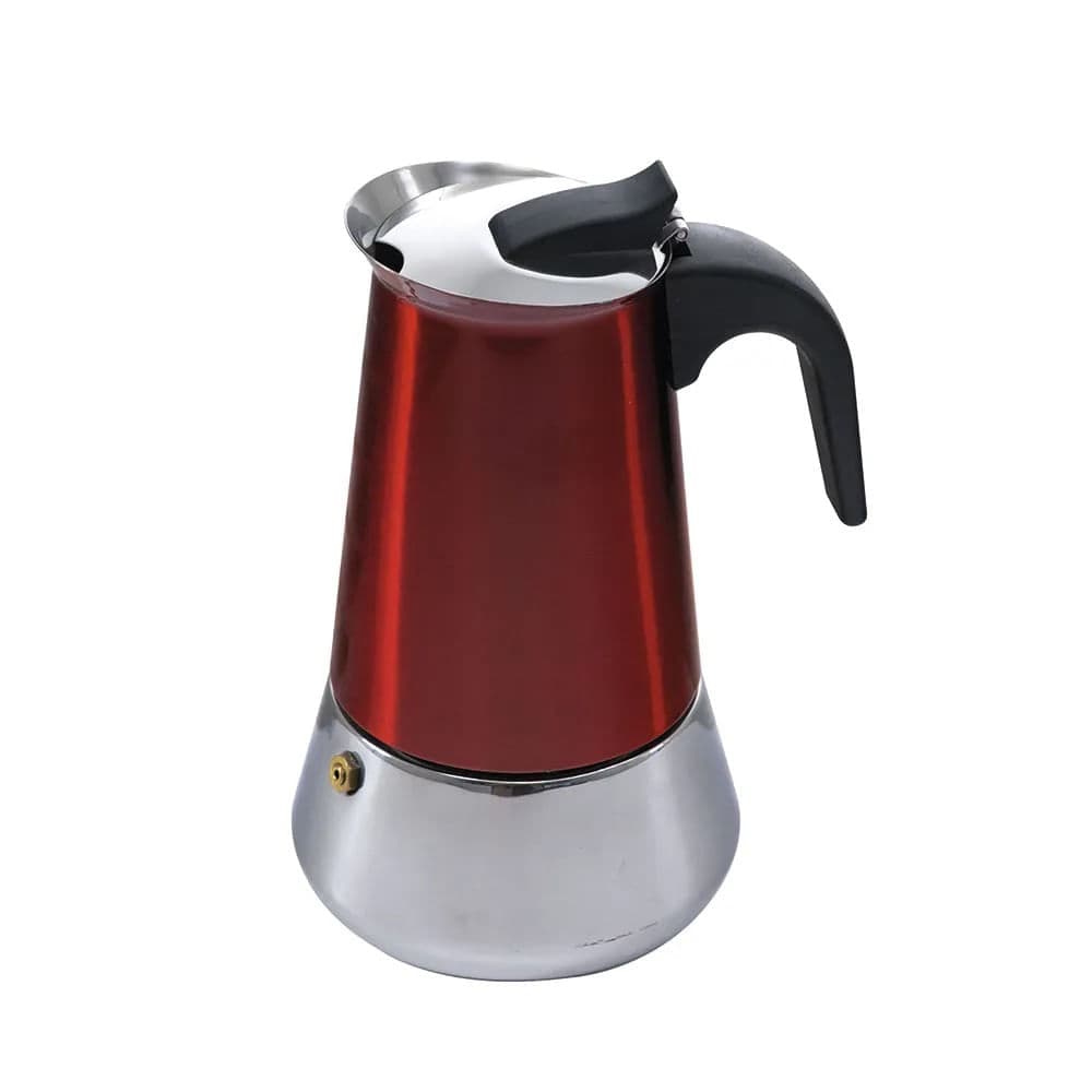 Cafeteira Italiana 4 Cafés Vermelha - Ana Maria Braga