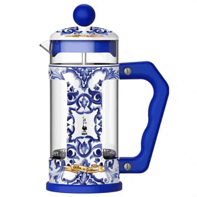 Cafeteira Prensa Francesa Dolce & Gabbana Azul 1l - Bialetti