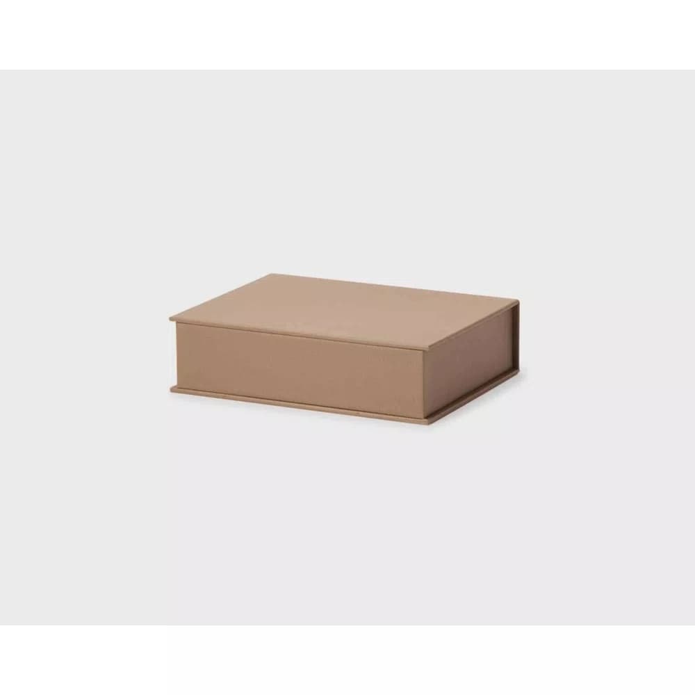 Caixa em MDF com Revestimento em PU Mart Bege 24,5cm