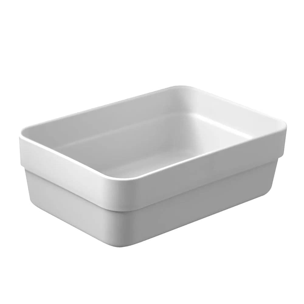 Caixa Organizadora Retangular Logic 5,6x17cm Bege - Ou