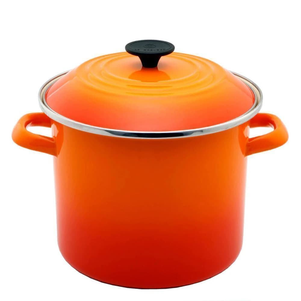 Caldeirão Esmaltado Le Creuset Stock Pot Laranja 22cm