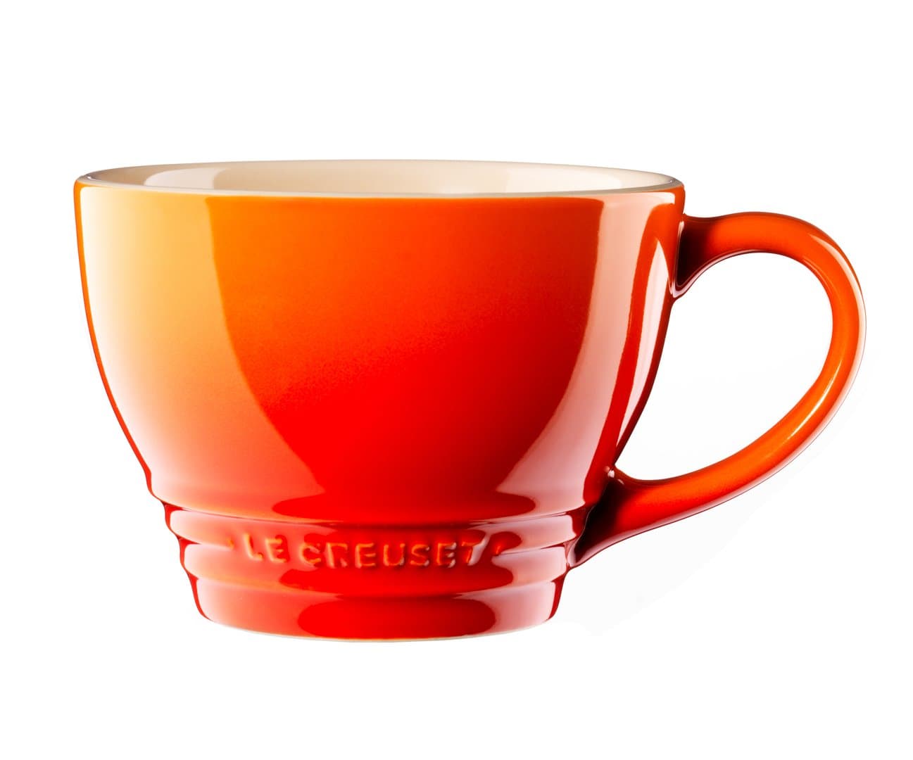 Caneca Bistrô de Cerâmica Le Creuset Laranja 400 ml