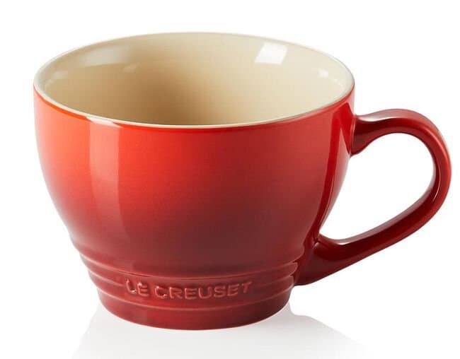 Caneca Bistrô de Cerâmica Le Creuset Vermelho 400 ml