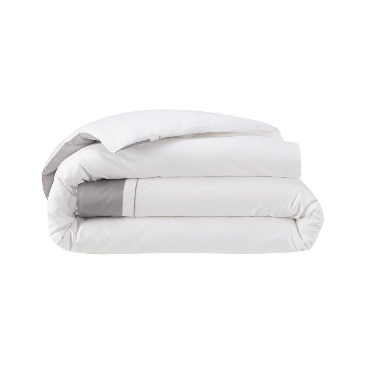 Capa De Duvet Super King Lutece 300 Fios Yves Delorme Platino 2,80 x 2,40 m