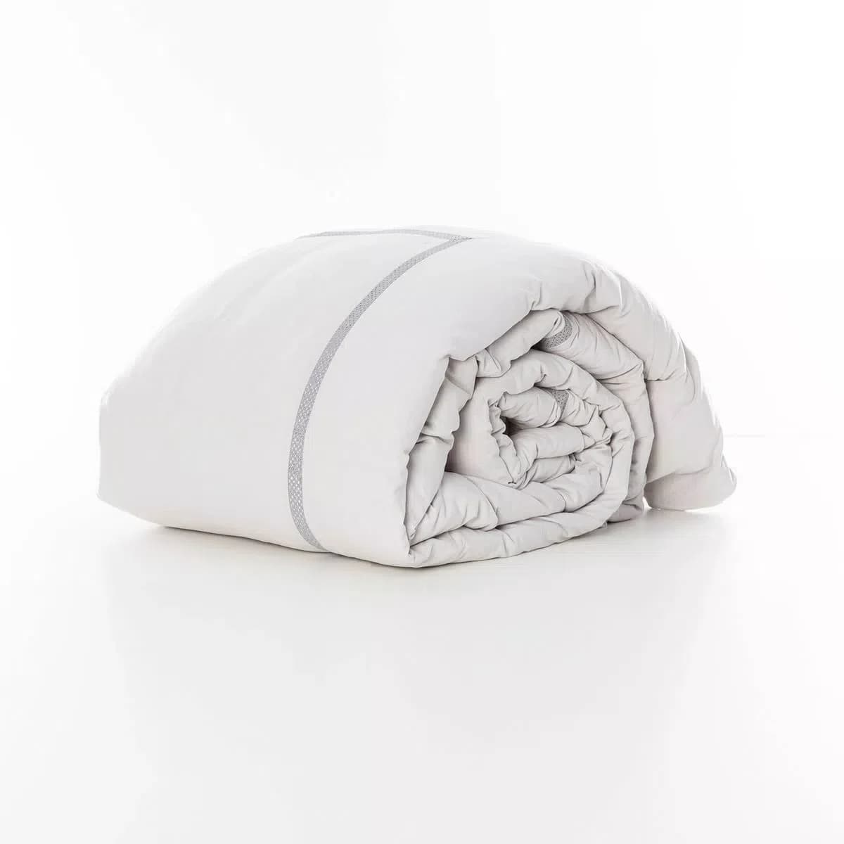 Capa Para Duvet King Square Linho Artelassê Cinza