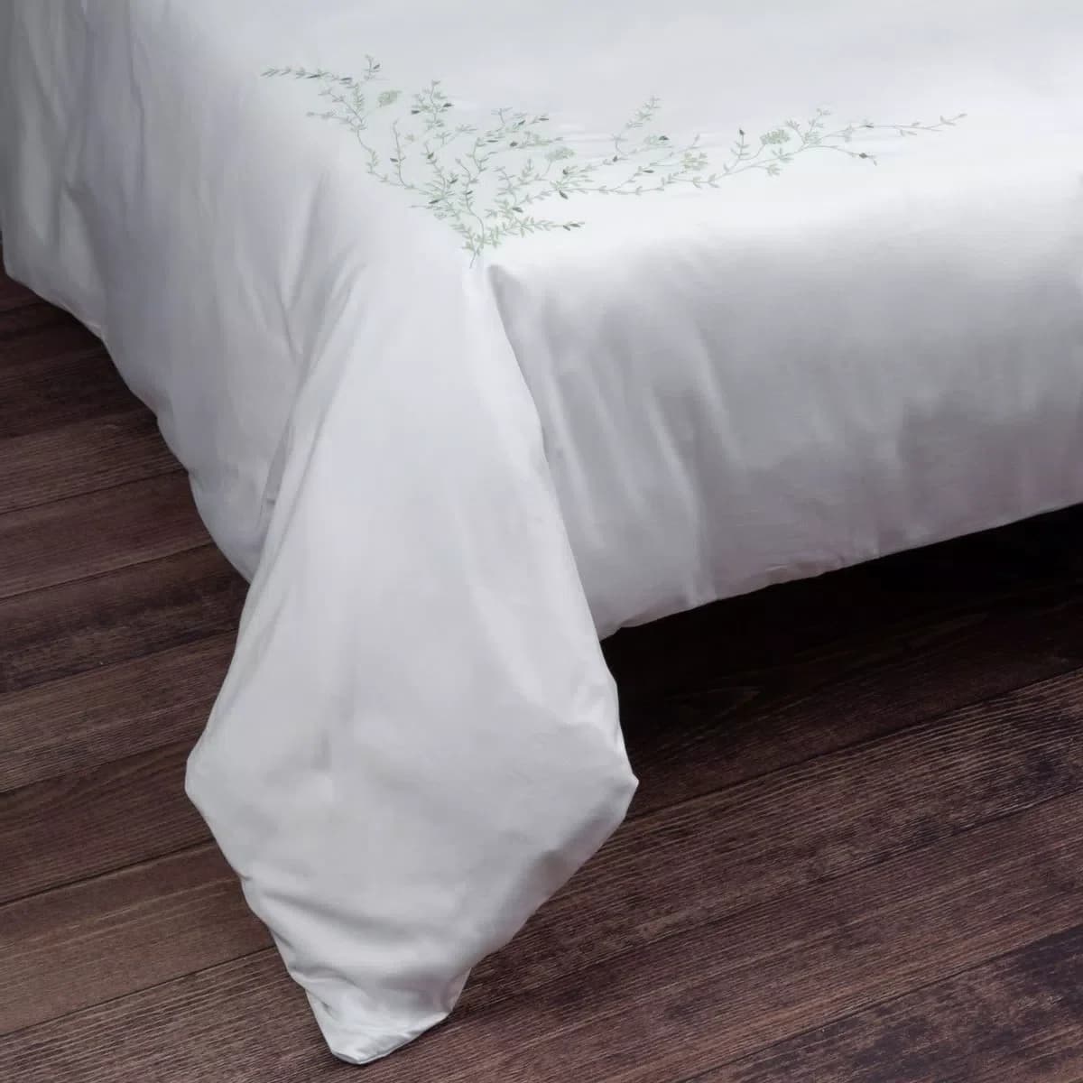 Capa Para Duvet Queen Raffinato 400 Fios Artelassê Verde Alecrim 2,60x2,40CM