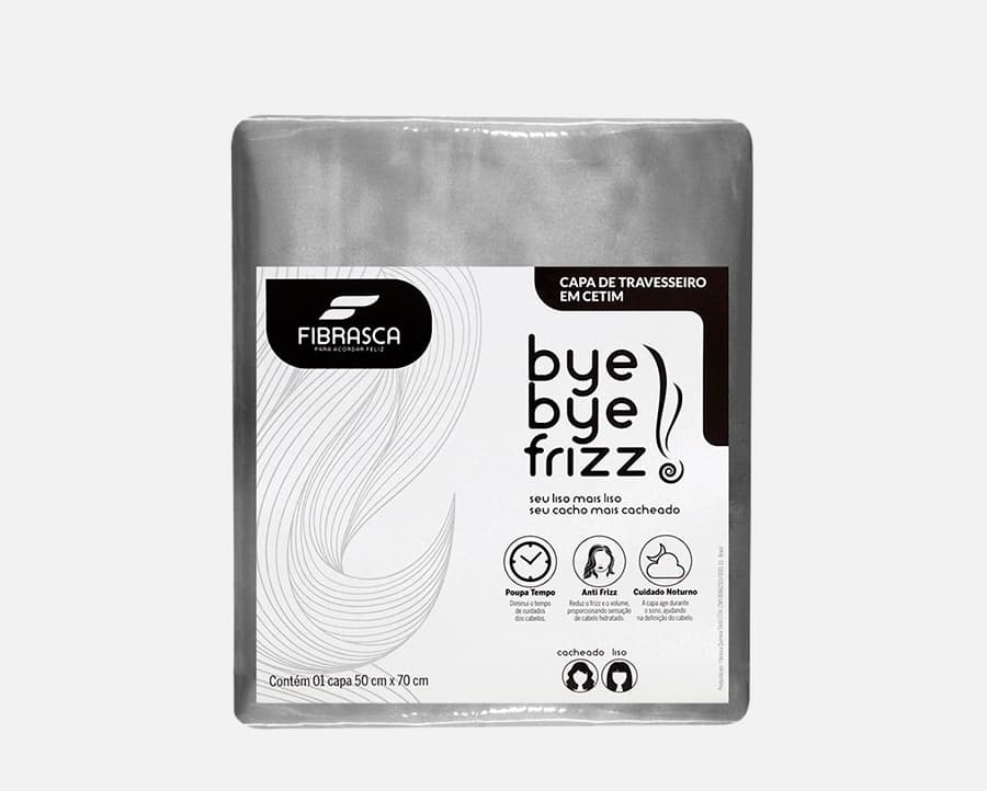 Capa para Travesseiro Fibrasca Bye Bye Frizz 0.50x0.70m