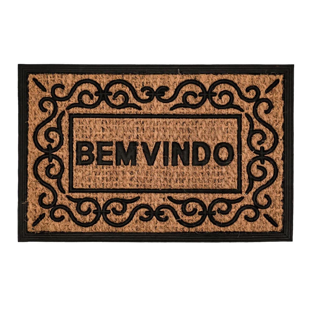 Capacho 40x60cm Bem Vindo Moldura - Tuut