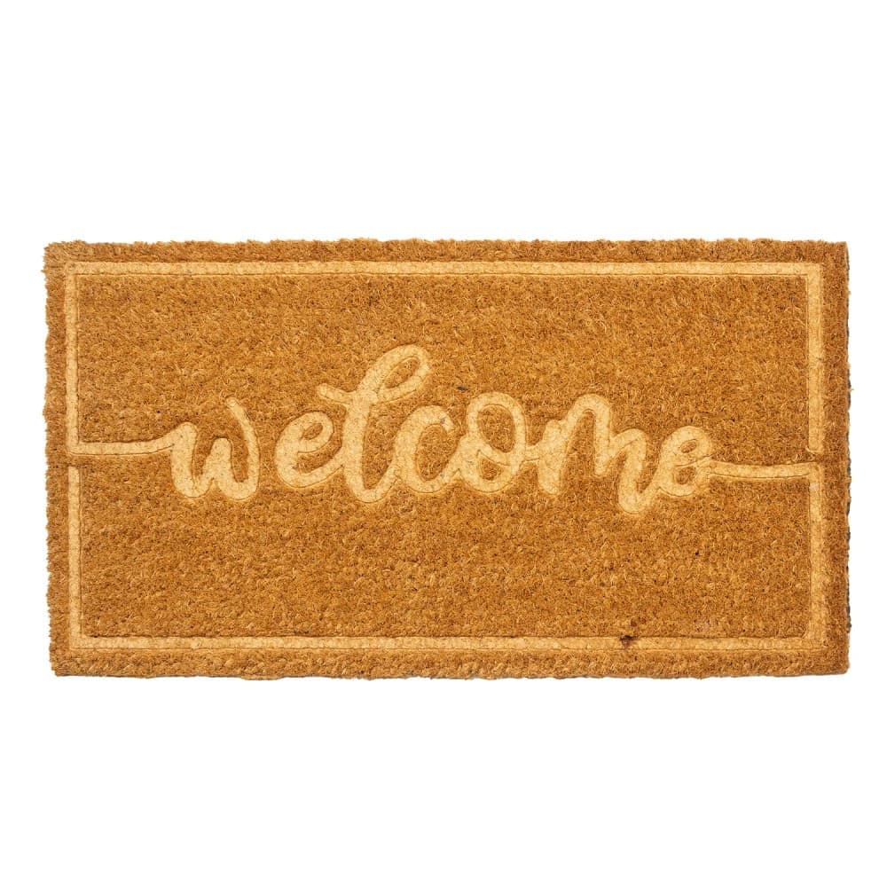 Capacho Fibra de Coco 33x60cm Palha Welcome - Edantex