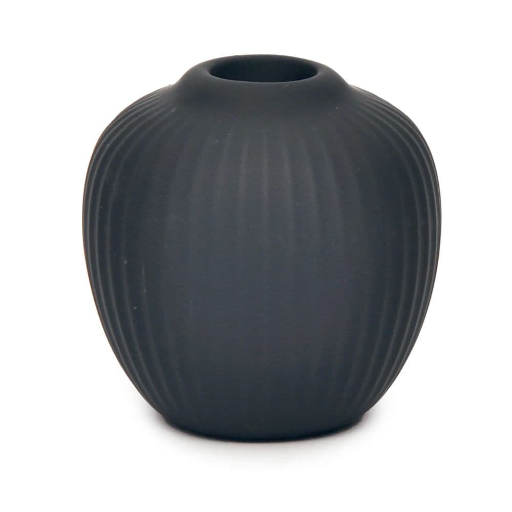 Castiçal de Cerâmica Preto 7,5x7,5x7,5cm - Hub.me