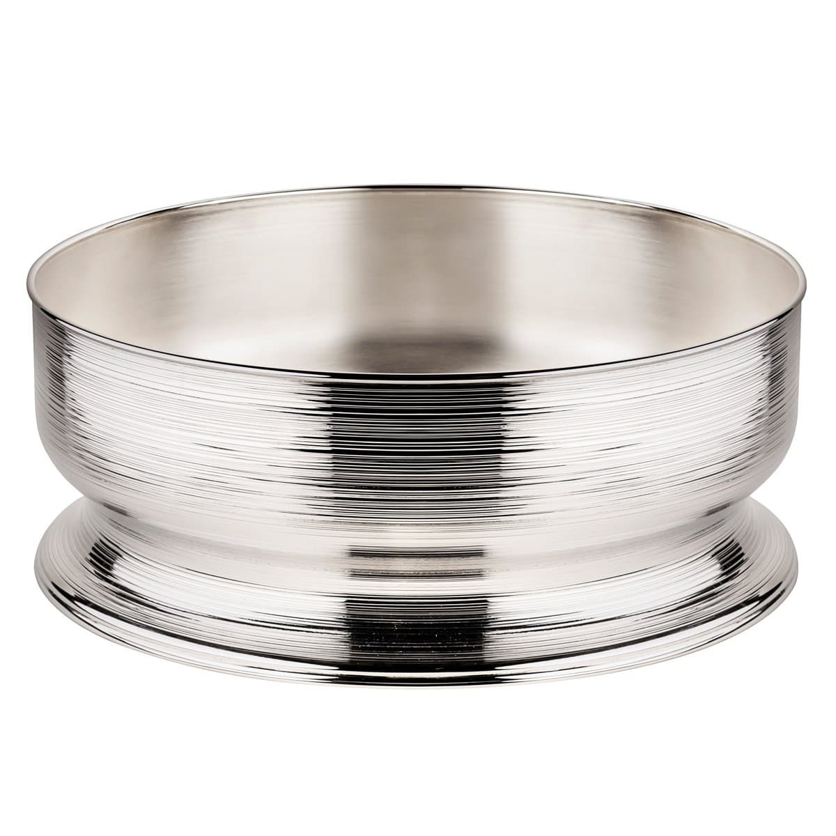 Centro de Mesa Pequeno Spin St James Prata 24 cm