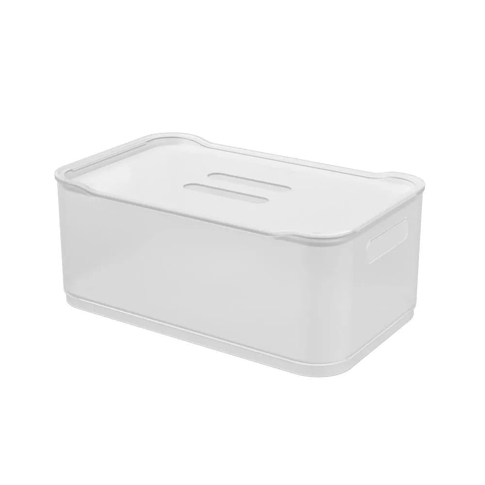 Cesta Organizadora com Tampa Fit 30,5cm Natural - Coza