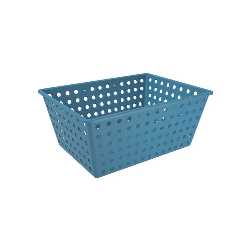 Cesta Organizadora Flora 39cm Azul Atlantic - Coza