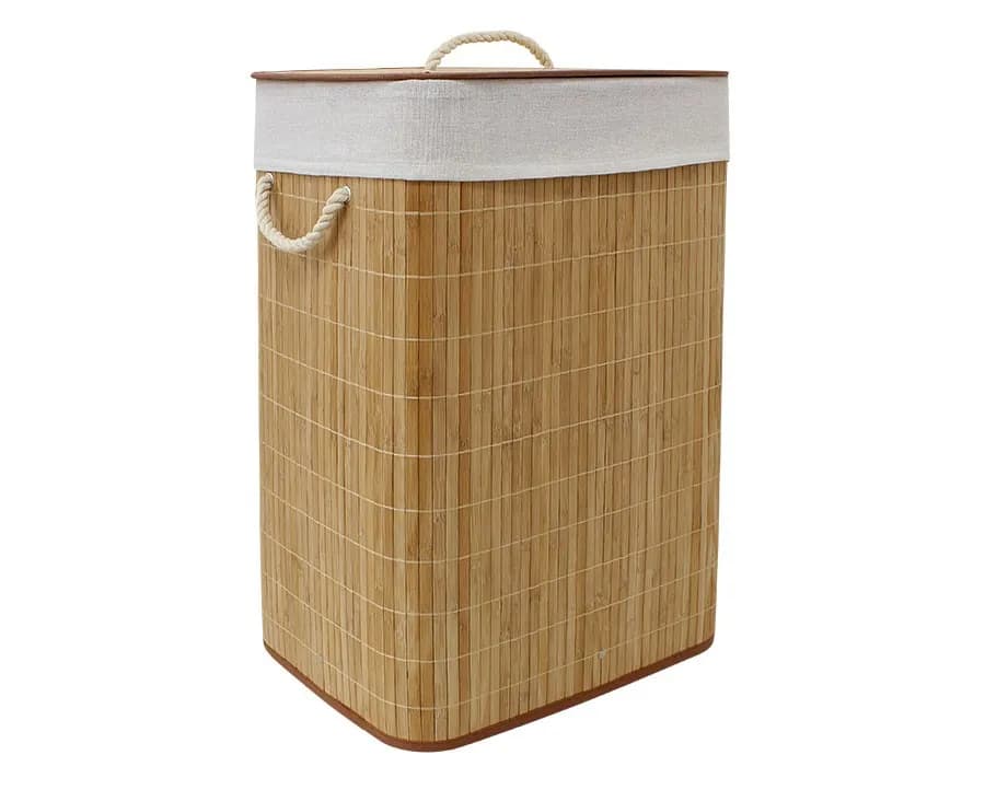 Cesto de Bambu Retangular Natural - Mek