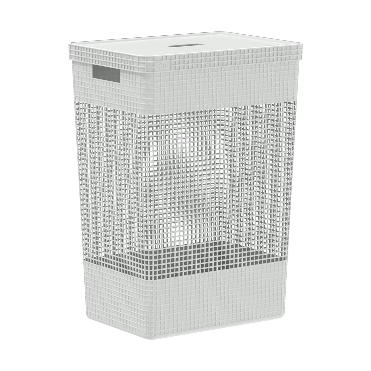Cesto de roupas Ou 49L com tampa Linha Grid