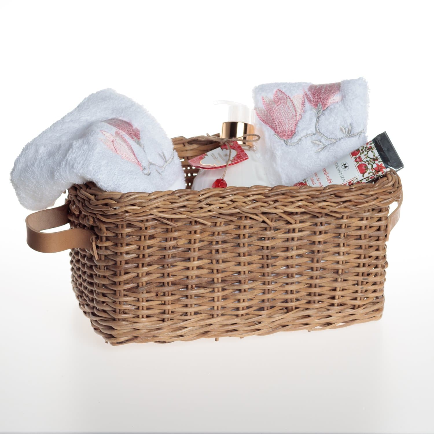 Cesto Retangular Junco Natural 30 x 18 cm