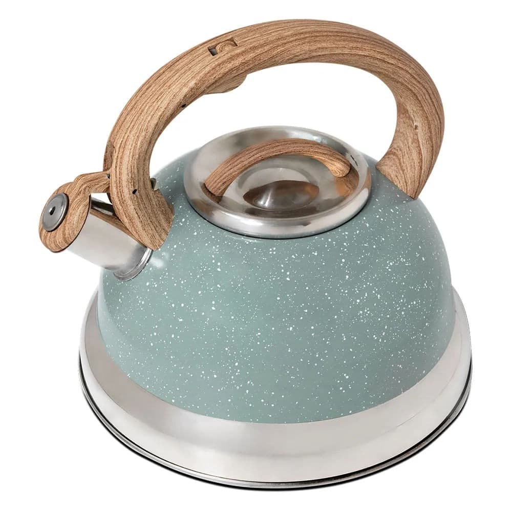 Chaleira de Inox com Apito Roma 2,7l Verde - Brinox