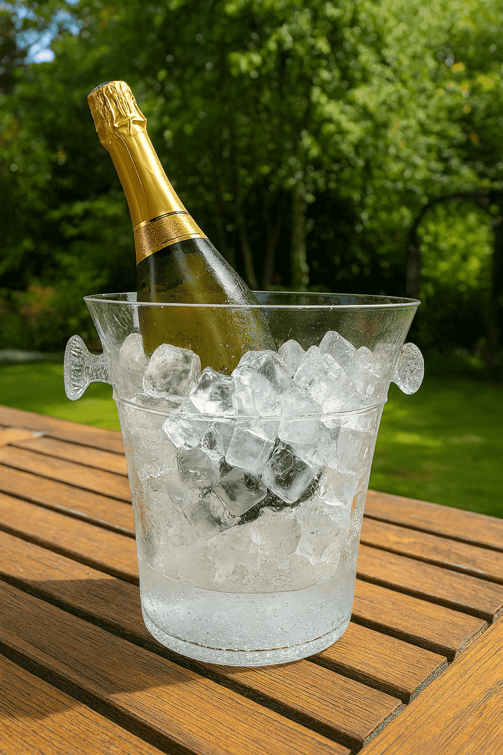 Champanheira Redonda 3,8 Litros Bubble Transparente