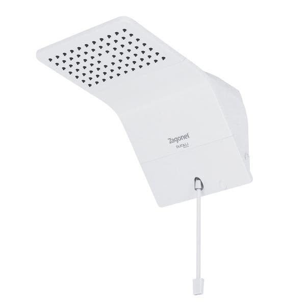 Chuveiro Elétrico Eletrônico 127V (110V) 5500w Branco Quadrado Ducali Zagonel