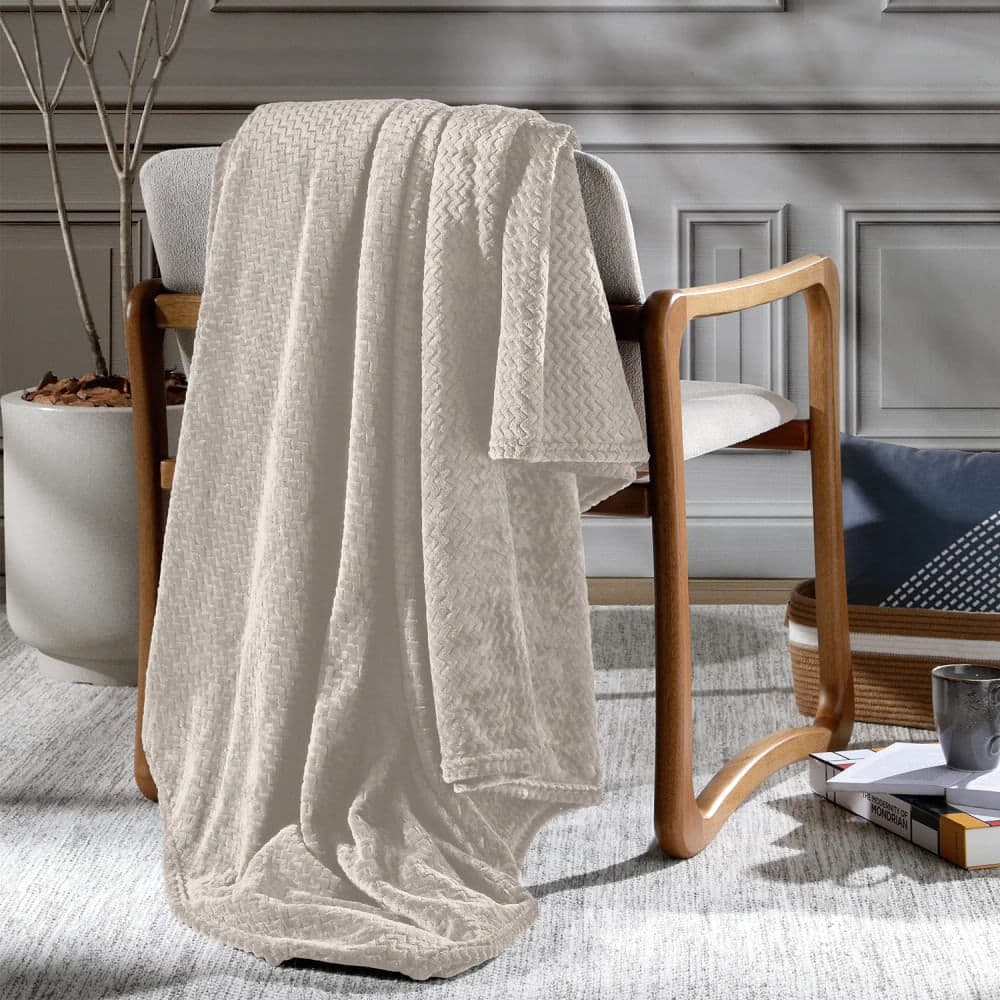 Cobertor Plush Tweed Chiffon Queen - Hedrons