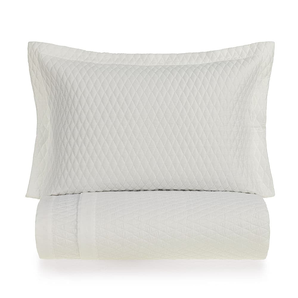 Colcha Casal com Porta-travesseiro 100% Algodão Dallas Branco