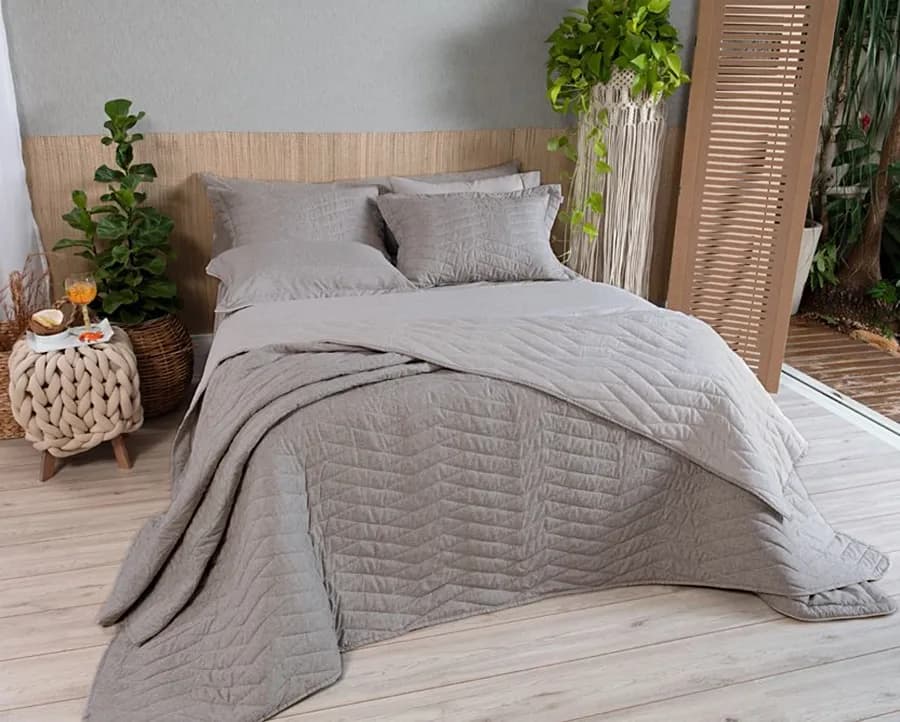 Colcha de Matelassê Riviera Solteiro com 1 Porta Travesseiro - Lavive