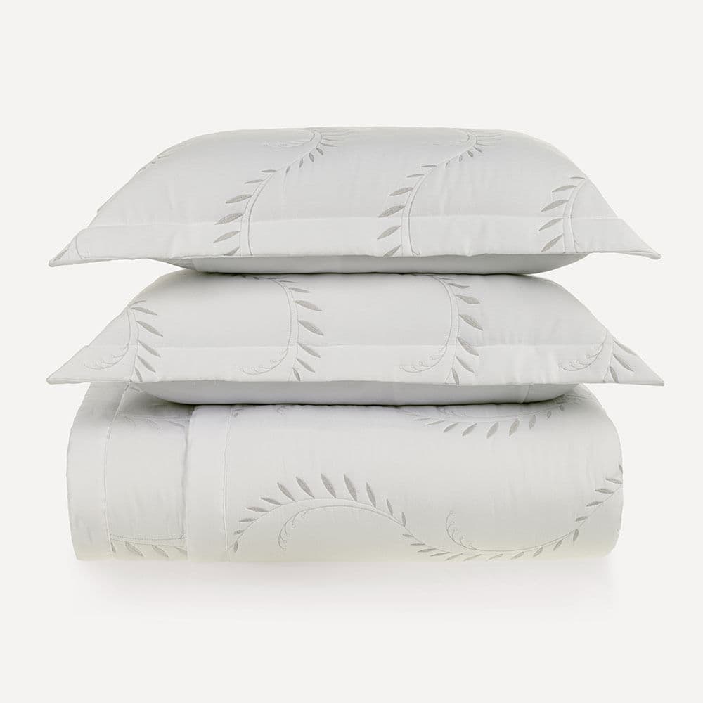 Colcha King Bordada com Porta-travesseiro 100% Algodão Lara