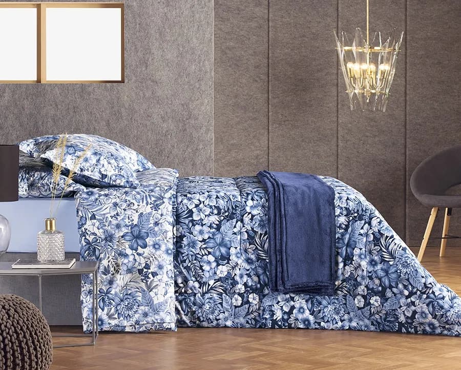 Colcha Matelassê Andreza Casal com 2 Porta Travesseiros - Percal 200 Fios