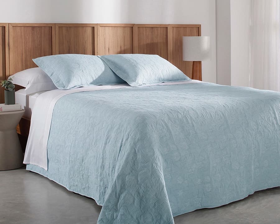 Colcha Matelassê Buddemeyer Hanna Jacquard Queen com 2 Porta Travesseiros