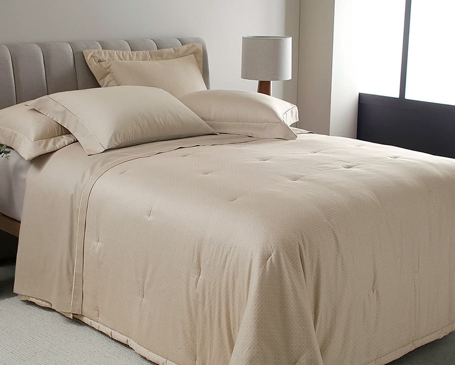 Colcha Matelassê Buddemeyer Vision Kyoto Queen com 2 Porta Travesseiros - Cetim 270 Fios