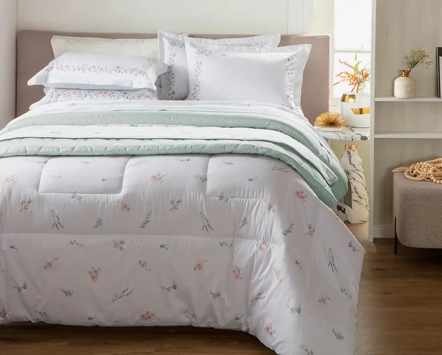 Colcha Matelassê Satinée Queen - Percal 300 Fios Acetinado - Kacyumara