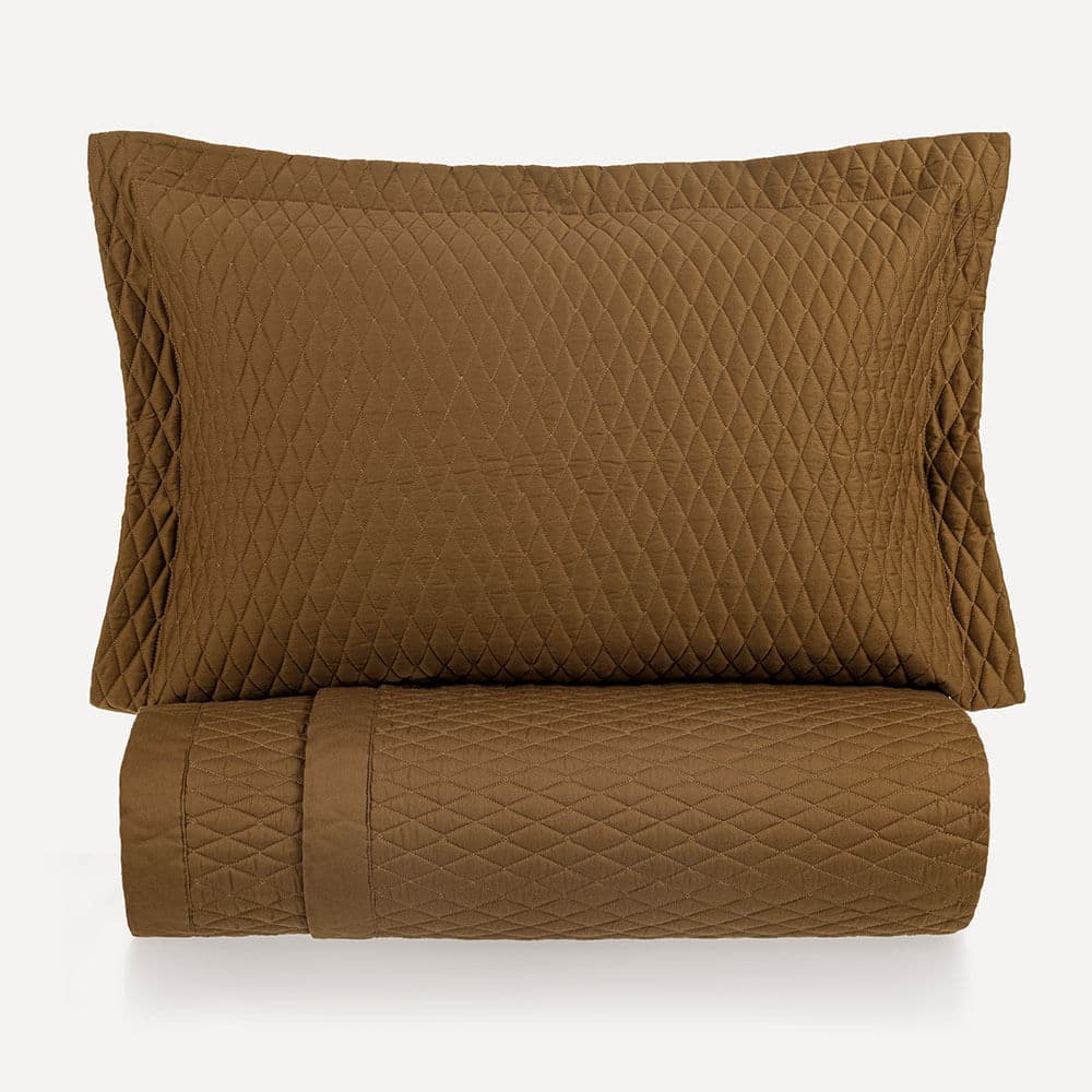 Colcha Queen com Porta-travesseiro 100% Algodão Dallas Bronze