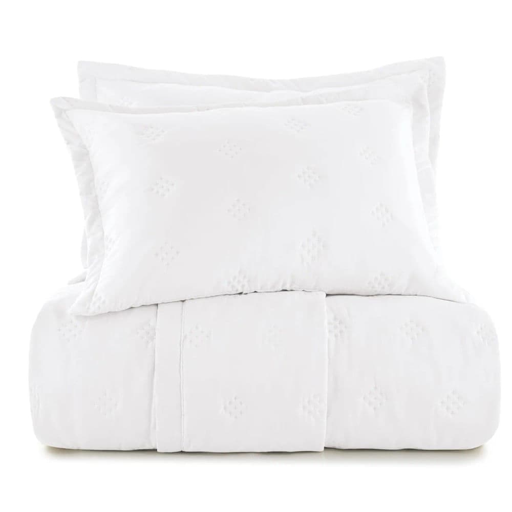 Colcha Solteiro Diamond 2 Peças Branco - Altenburg