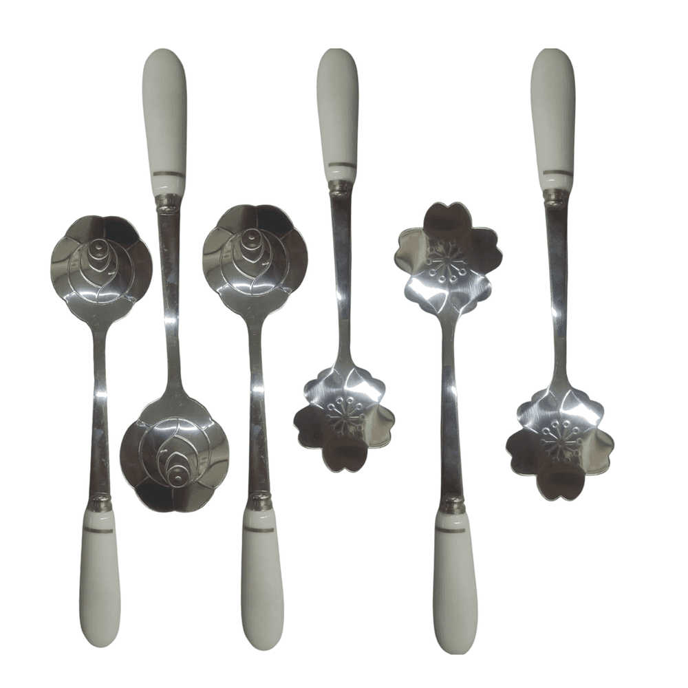 Colheres Romantique Tresor em Aço Inox 6 Peças