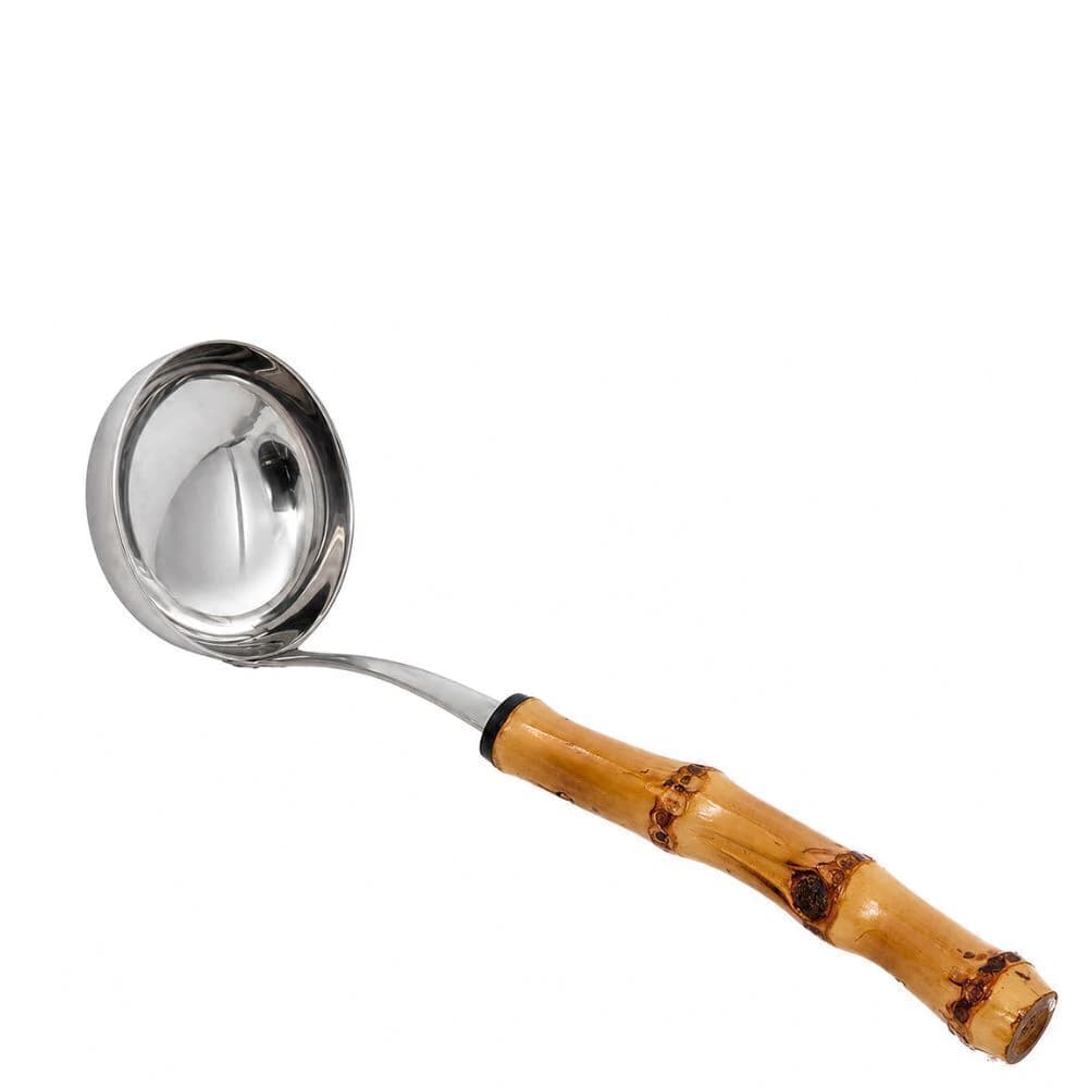 Concha para Molho de Bambu e Aço Inox 18cm