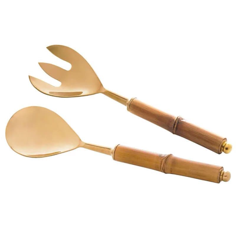Conjunto 02 Peças para Salada em Aço Inox Rojemac Dourado