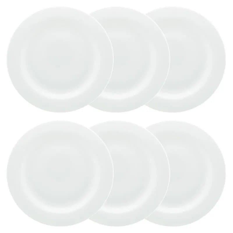 Conjunto de 06 Pratos Rasos 28cm Blanc - Strauss