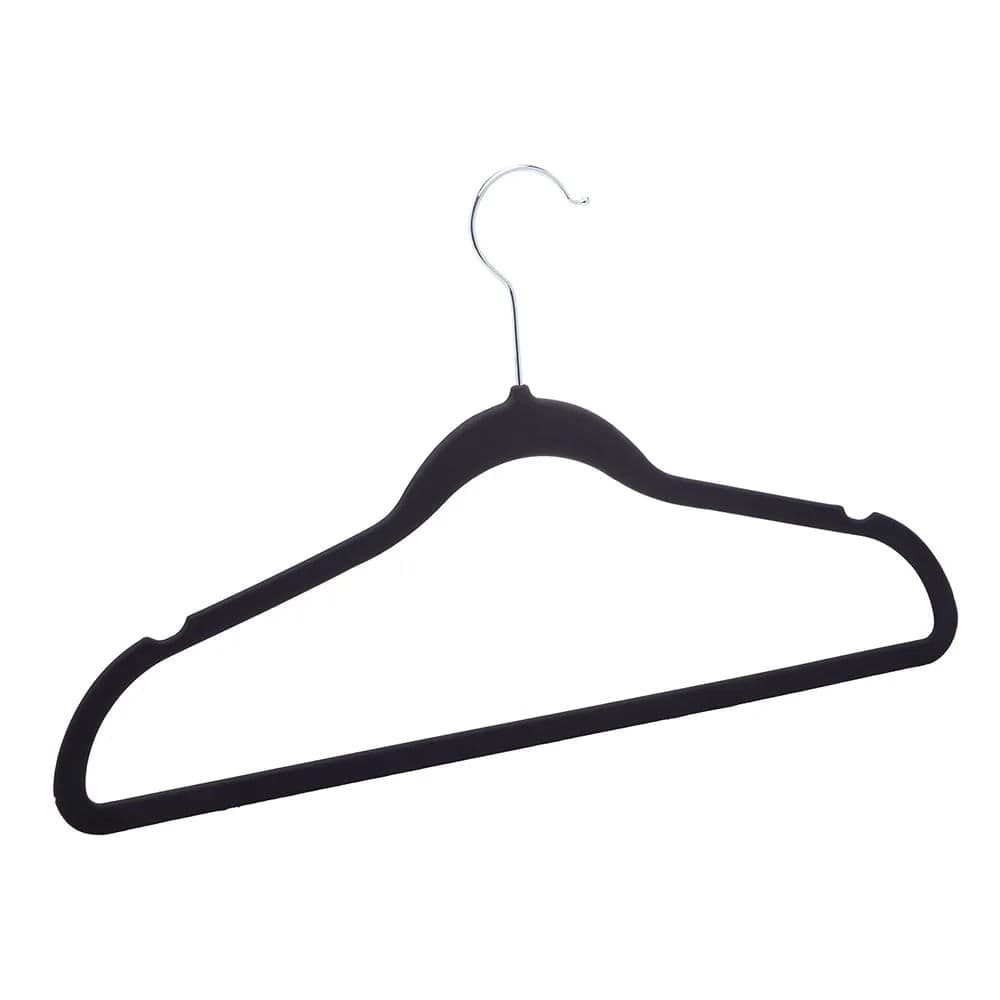 Conjunto de Cabides Emborrachados 5 Peças Preto - Lyor