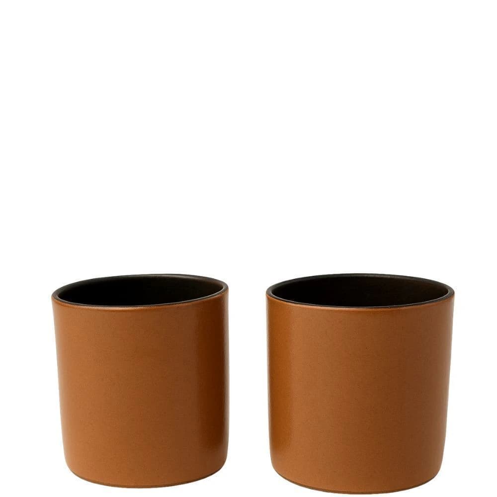 Conjunto de Copos de Cerâmica para Café Verde Terracota 100ml 2pçs