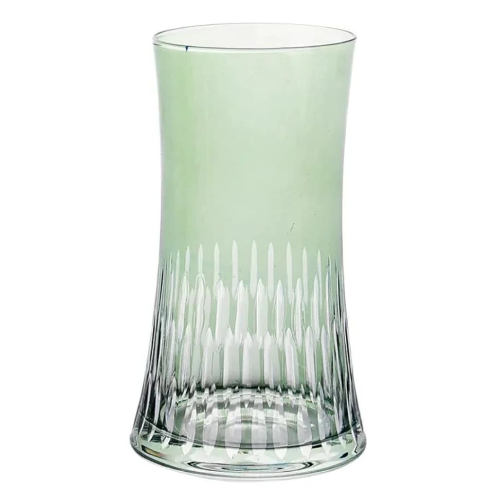 Conjunto de Copos de Vidro Verde 400ml 6pçs