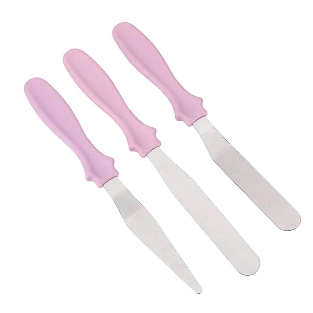 Conjunto Espatulas 22cm 3 Peças Lilas - Silver Chef