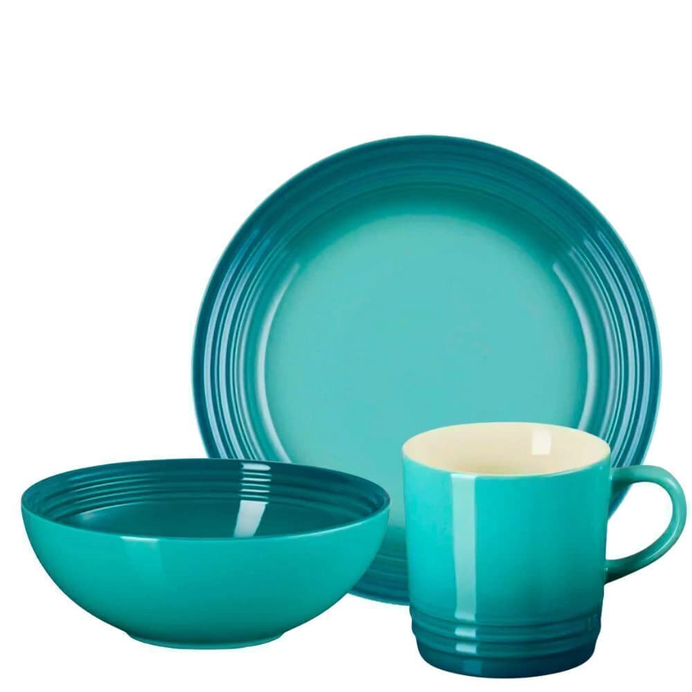 Conjunto para Café da Manhã de Cerâmica Le Creuset Bleu Riviera 6pçs