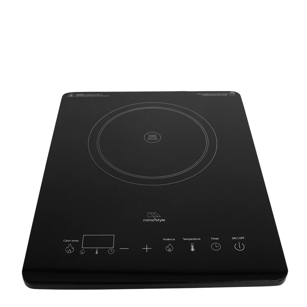 Cooktop de Indução Portátil Preto 35x28x6cm 127v 1300w