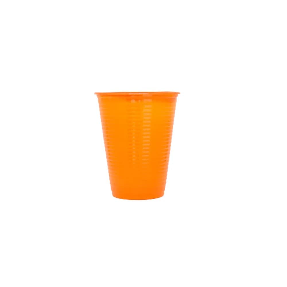 Copo Descartável 200mL 50 Unidades Laranja Neon - Bello Festas