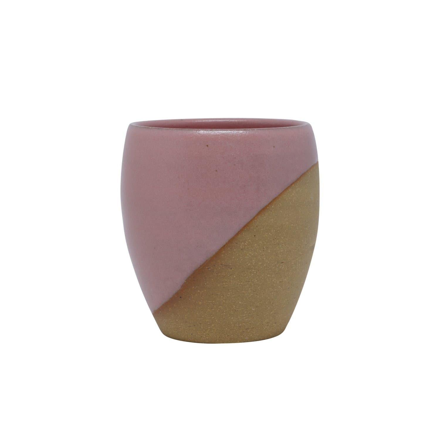 Copo em Cerâmica Tubo Luli Ateliê Rosa Tulipa