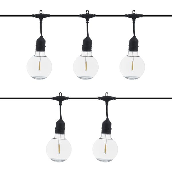 Cordão de Luz Preto Elétrico 5xG95 Filamento 2W 220V Inspire