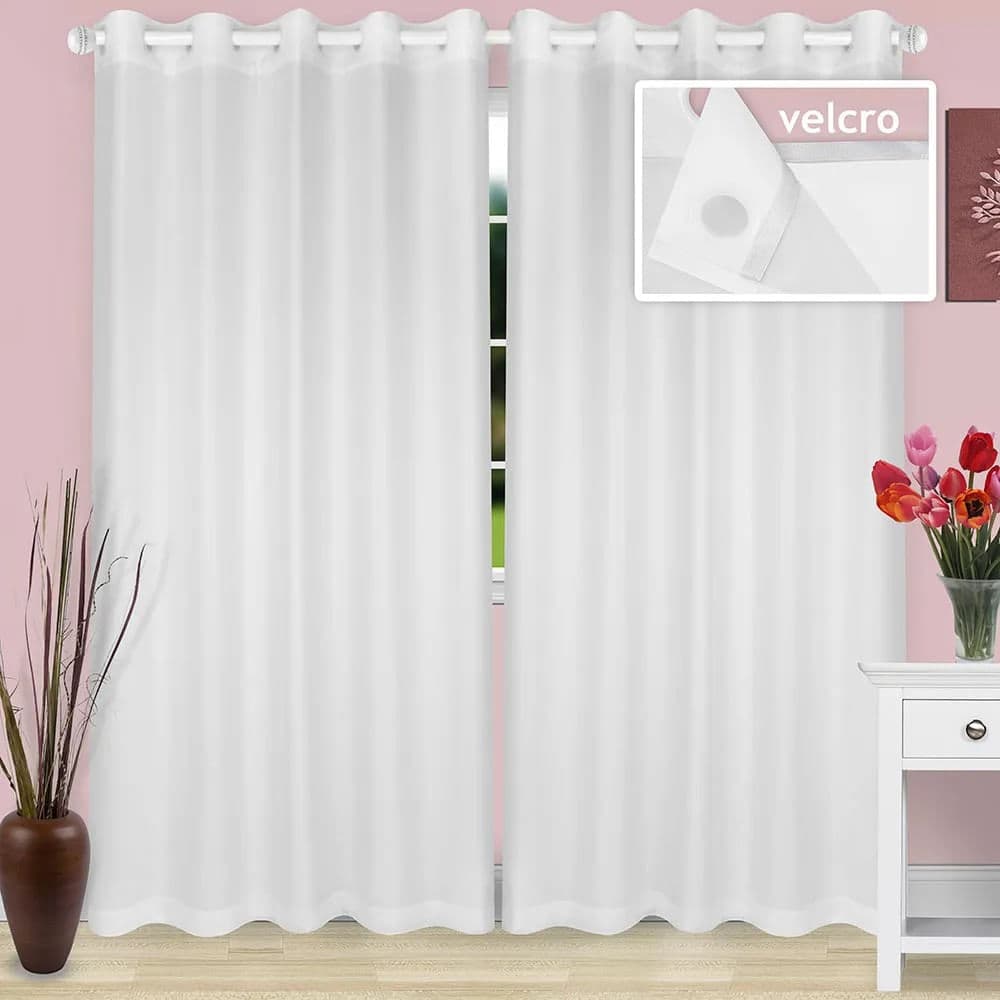 Cortina Blackout Lava Fácil 2,7x2,4m Branca - Marka Textil
