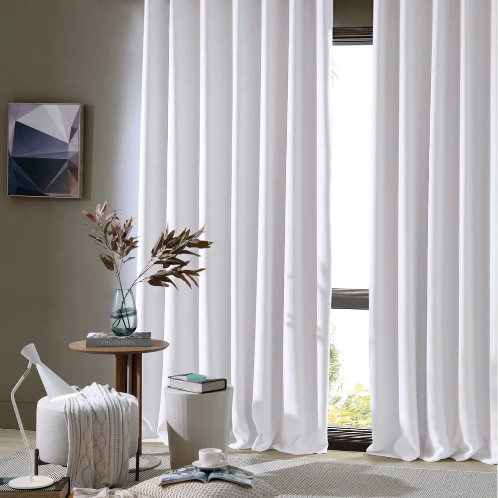 Cortina Corta-luz Tecido Liso 3,6x2,5m Branco - Bella Janela